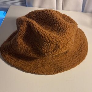 Cozy Brown Textured Bucket Hat